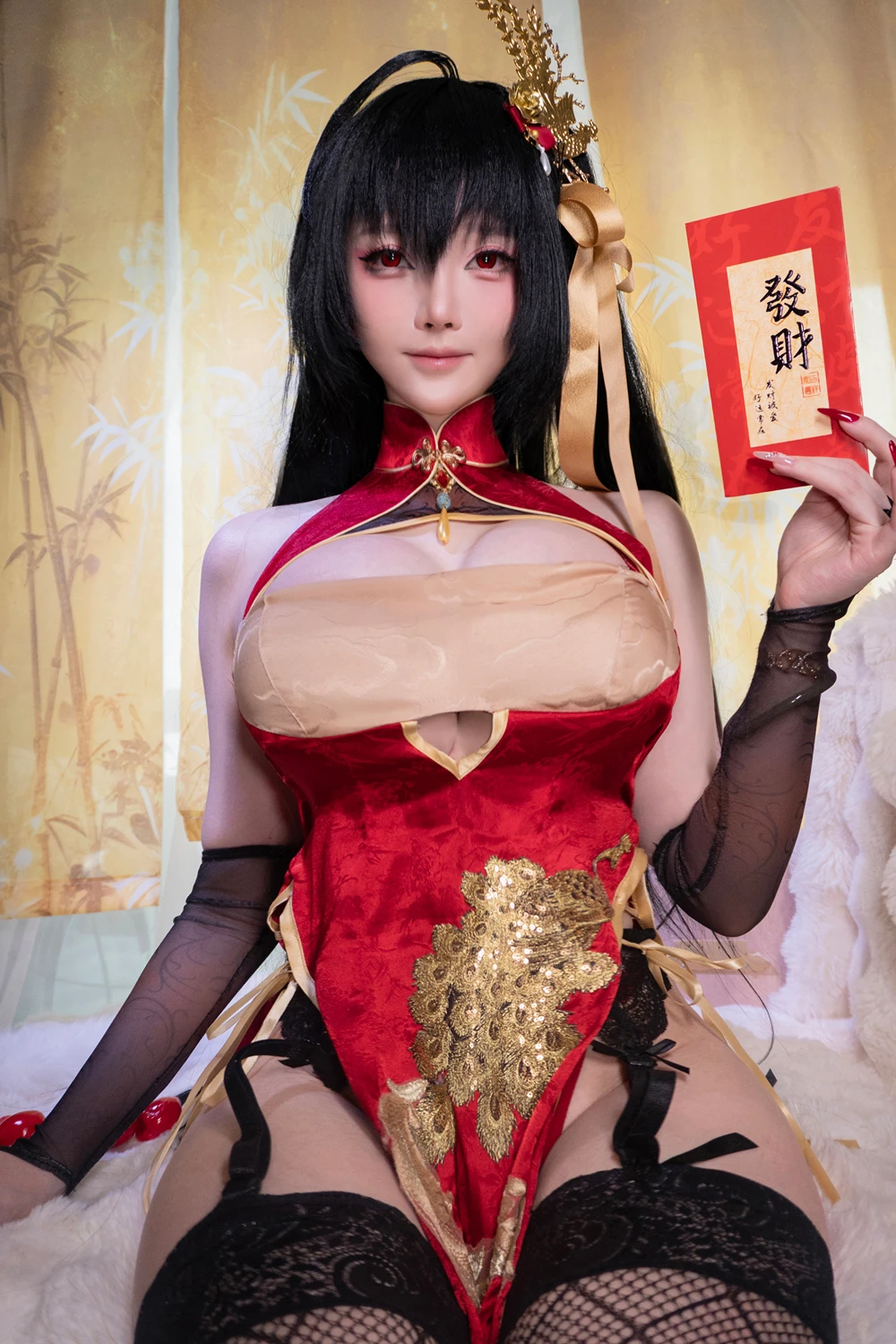 Cosplay 一小央泽 – 大凤旗袍