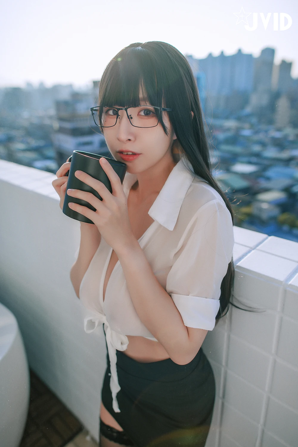 JVID 黎菲儿 – 超完美巨乳-色色的女同事加班时の脱衣诱惑 44