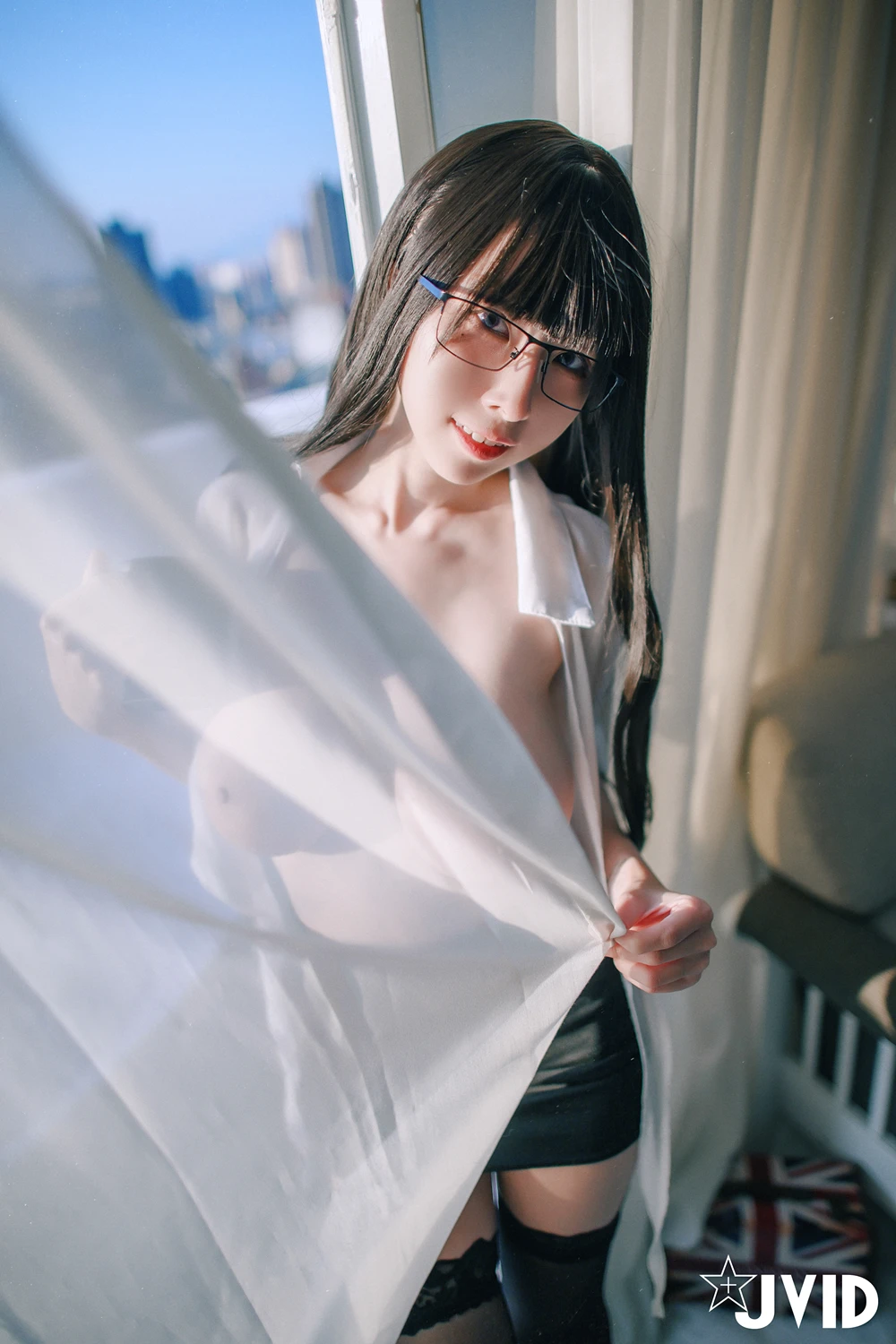 JVID 黎菲儿 – 超完美巨乳-色色的女同事加班时の脱衣诱惑 51