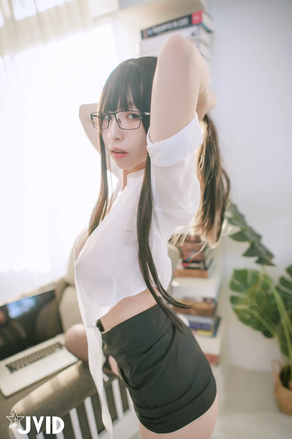 JVID 黎菲儿 – 超完美巨乳-色色的女同事加班时の脱衣诱惑 40