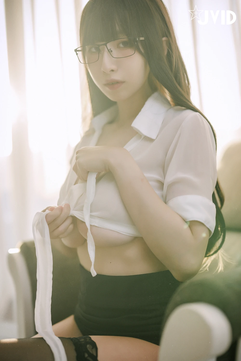 JVID 黎菲儿 – 超完美巨乳-色色的女同事加班时の脱衣诱惑 58