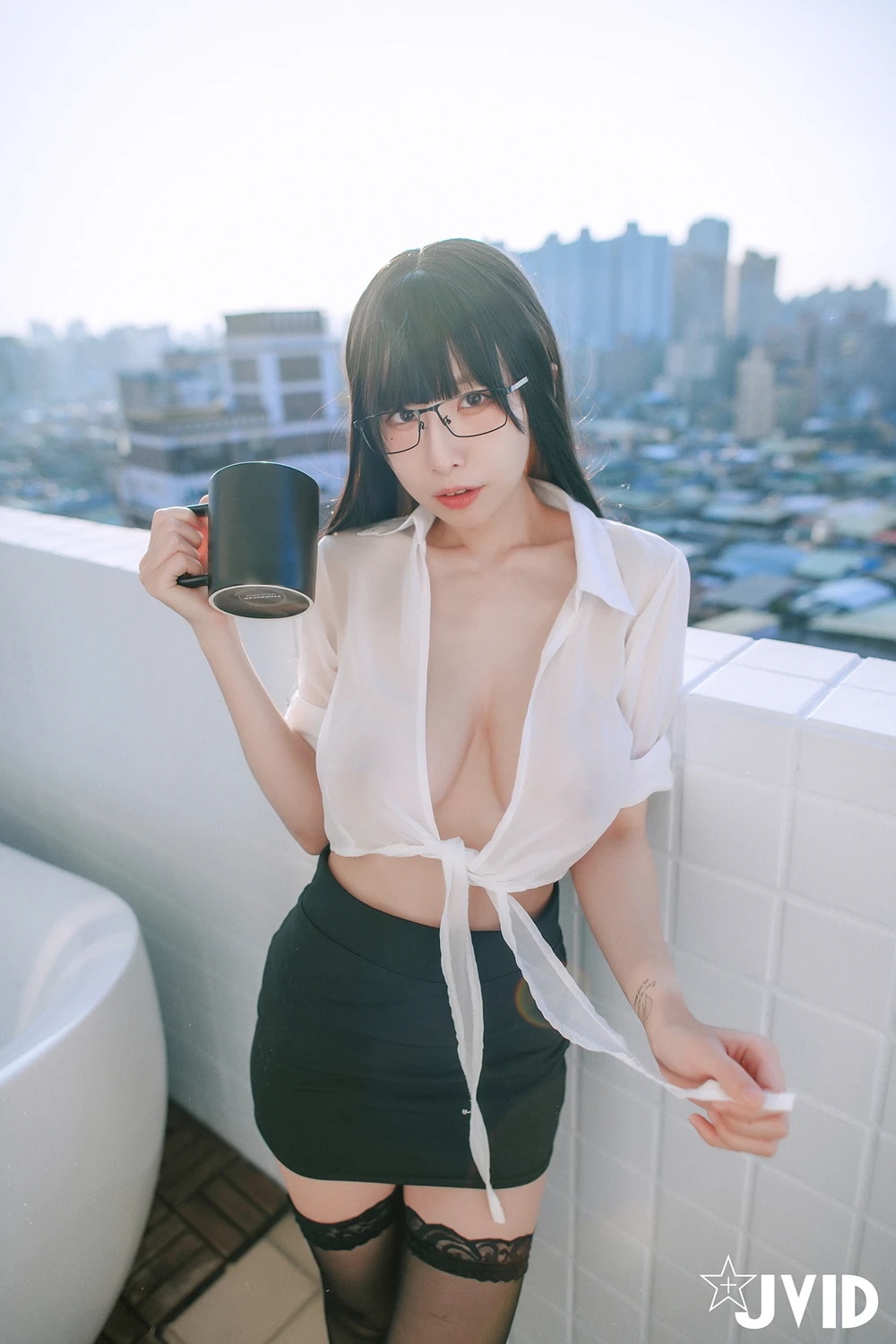 JVID 黎菲儿 – 超完美巨乳-色色的女同事加班时の脱衣诱惑 45